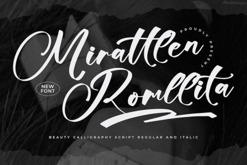 Mirattlen Romllita Calligraphy Script