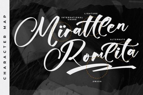 Mirattlen Romllita Calligraphy Script