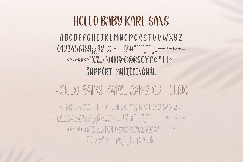 Hello Baby Karl Font Duo