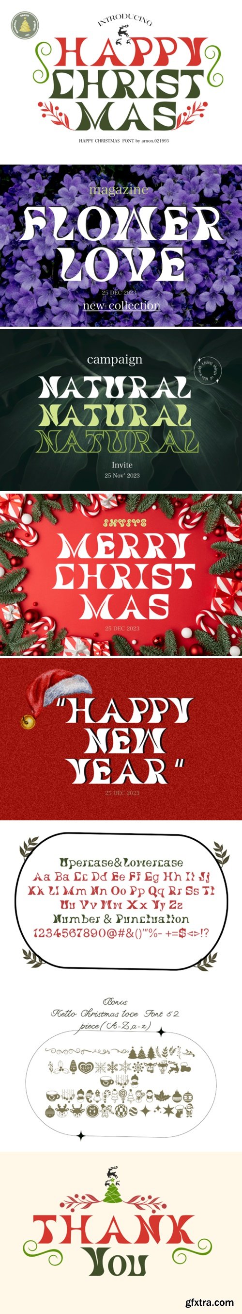 Happy Christmas Font