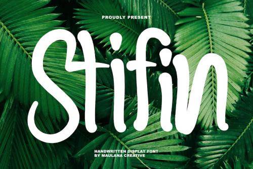 Stifin Handwritten Display Font