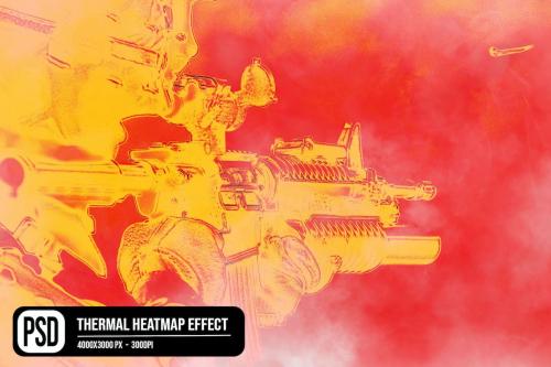 Thermal Heatmap Photo Effect