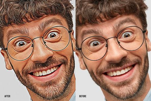 Vector Cartoon Photoshop Action