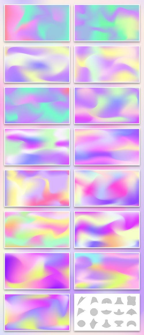 Holographic Gradient Vector Backgrounds - 256292860