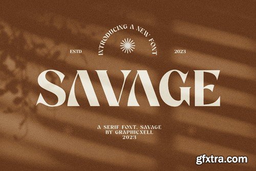 Savage Elegant Serif Font Typeface VZ9RLHL