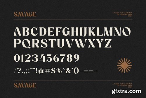 Savage Elegant Serif Font Typeface VZ9RLHL