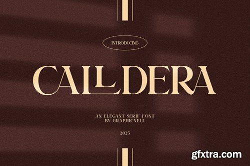 Calldera Elegant Ligature Serif Font Typeface DV6ZJZB