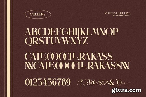 Calldera Elegant Ligature Serif Font Typeface DV6ZJZB