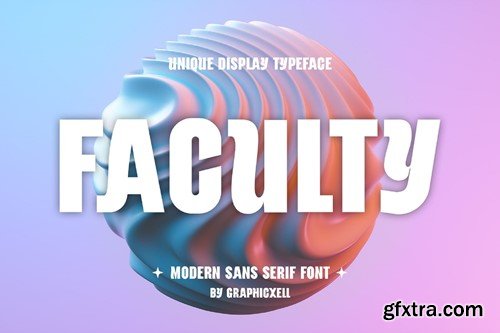 Faculty Modern and Unique Sans Serif Font Typeface M5Q7XPF