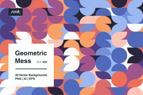 Geometric Mess - Vector Backgrounds