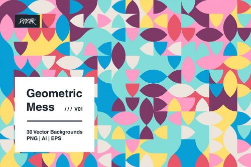 Geometric Mess - Vector Backgrounds