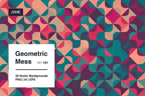 Geometric Mess - Vector Backgrounds