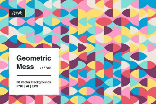 Geometric Mess - Vector Backgrounds