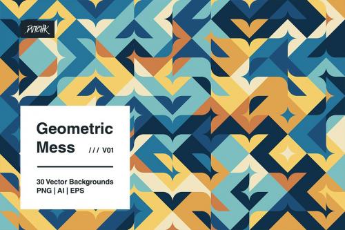 Geometric Mess - Vector Backgrounds