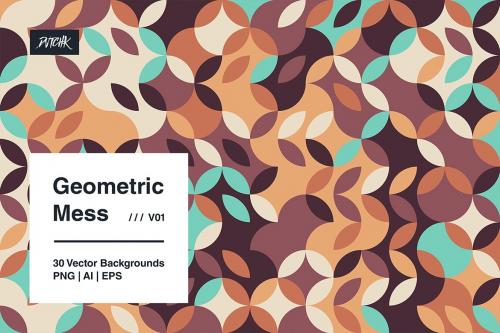 Geometric Mess - Vector Backgrounds