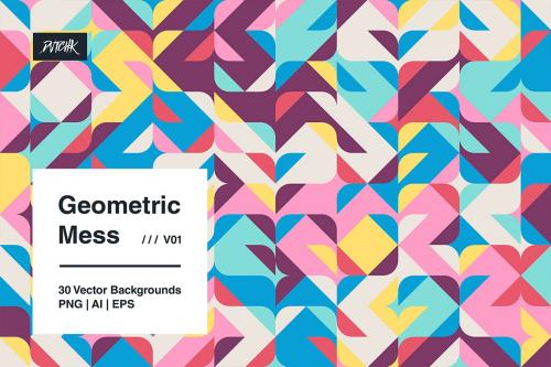 Geometric Mess - Vector Backgrounds