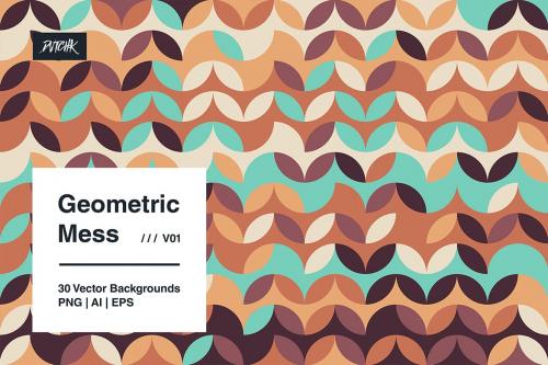 Geometric Mess - Vector Backgrounds