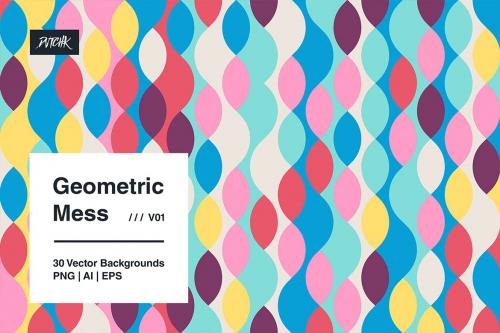 Geometric Mess - Vector Backgrounds