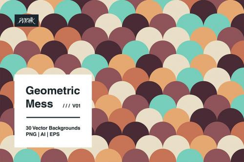 Geometric Mess - Vector Backgrounds