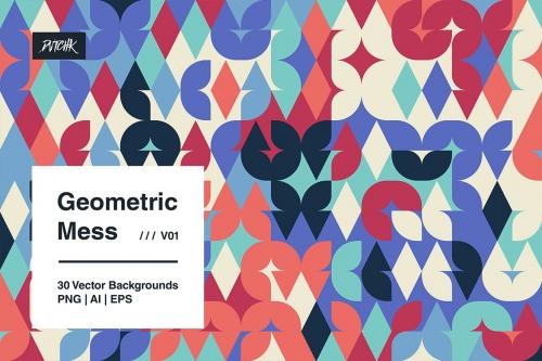 Geometric Mess - Vector Backgrounds