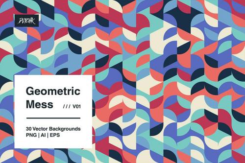 Geometric Mess - Vector Backgrounds