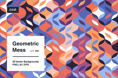 Geometric Mess - Vector Backgrounds