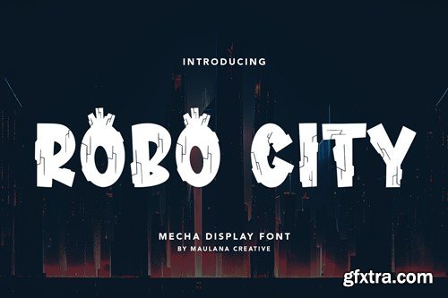 Robo City Mecha Display Font KWMF6Y8