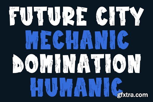 Robo City Mecha Display Font KWMF6Y8