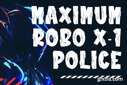 Robo City Mecha Display Font KWMF6Y8