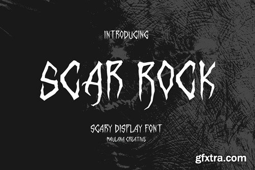 Scar Rock Scary Display Font QHVP2R4