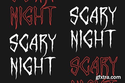 Scar Rock Scary Display Font QHVP2R4