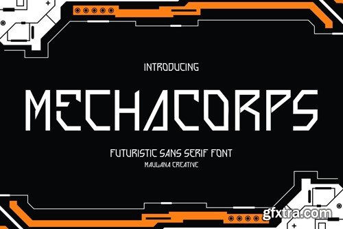 Mecha Corps Futuristic Sans Serif Font JFB5BSB