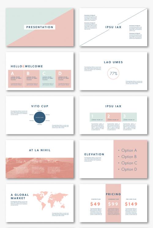 Pitch Presentation Layout with Pastel Elements - 257715270