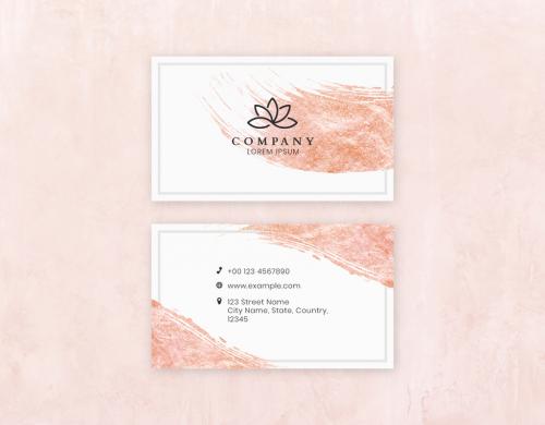 Pink Modern Business Card Design - 258138328