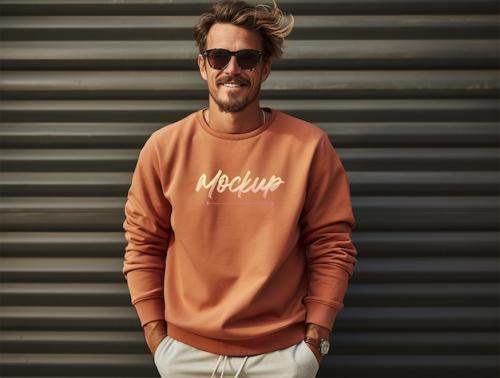 Luxury Sweatshirt Mockup Psd Template