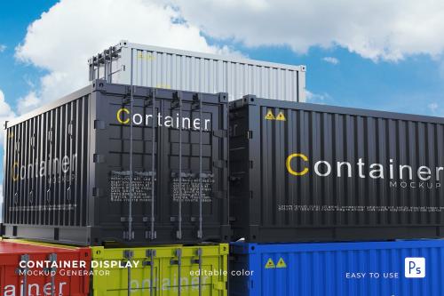 Container Delivery Mockup