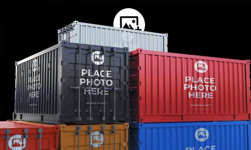 Container Delivery Mockup