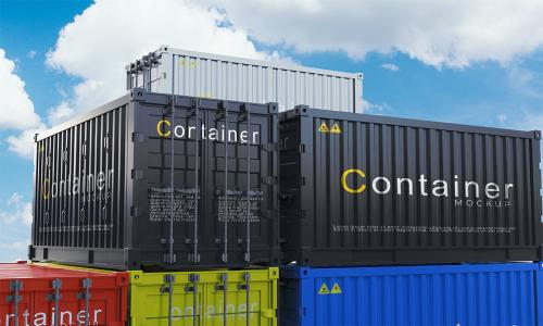 Container Delivery Mockup