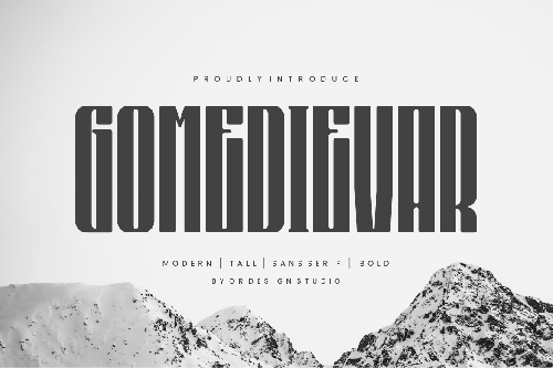 Gomedievar - Tall Font