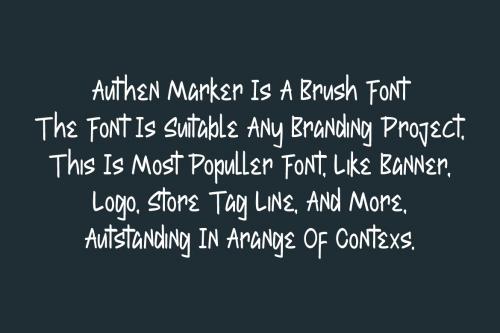 Authen Marker Font