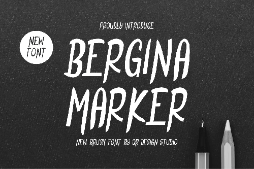 Bergina Marker Font