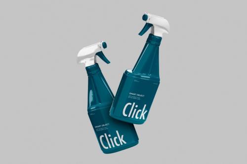 Spray Bottle Mockup