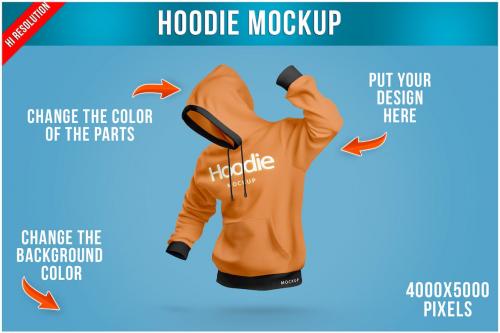 Hoodie with Pocket Mockup