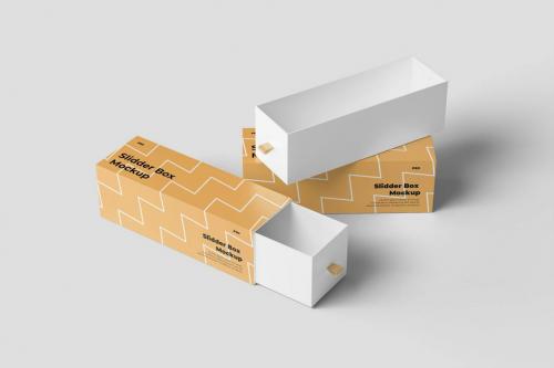 Vertical Sliding Box Mockup