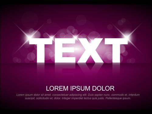 Header Layout with Glowing Text Effect - 258988389