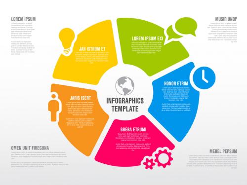 Pieces of Circle Infographic - 258988439