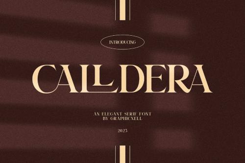 Calldera Elegant Ligature Serif Font Typeface