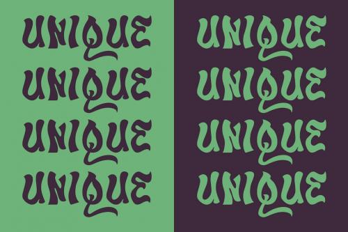 Alizzya Unique Display Typeface