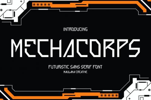 Mecha Corps Futuristic Sans Serif Font