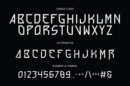 Mecha Corps Futuristic Sans Serif Font